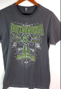 BC The Brotherhood Gray Green T-Shirt M